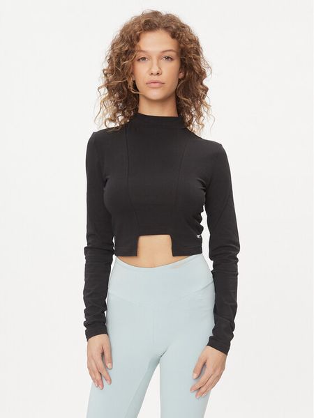 Reebok Bluzka Classics Trend HZ8115 Czarny Regular Fit. Czarne bluzki damskie Reebok, s, bez wzorów, z bawełny, bez kołnierzyka, bez ramiączek. Za 109.99 zł.