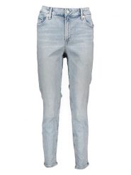 GAP Dżinsy - Skinny fit - w kolorze błękitnym rozmiar: W35. Niebieskie jeansy damskie GAP, z podwyższonym stanem. Za 122.67 zł.