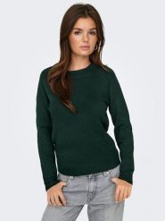 ONLY Sweter w kolorze zielonym rozmiar: XS. Zielone swetry klasyczne damskie Only, xs, bez kołnierzyka. Za 74.45 zł.