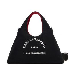 Torebka KARL LAGERFELD. Czarne torebki klasyczne damskie KARL LAGERFELD, bez dodatków. Za 339.99 zł.