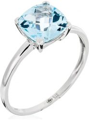 DIAMANTA Złoty pierścionek "Topaze Unique" z topazem rozmiar: 55. Niebieskie pierścionki damskie DIAMANTA, z topazem, złote. Za 826.74 zł.