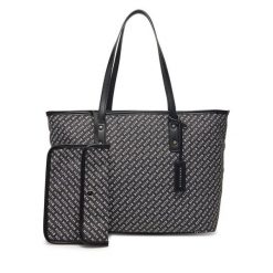 Torebka John Richmond. Czarne shopper bag John Richmond, bez wzorów, bez dodatków. Za 439.99 zł.