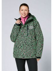 Chiemsee Kurtka narciarska w kolorze czarno-zielono-różowym rozmiar: S. Zielone kurtki sportowe damskie Chiemsee, s, bez wzorów, bez kaptura. Za 521.99 zł.