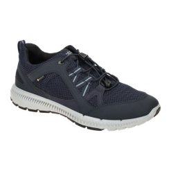 Buty do chodzenia damskie Ecco Terracruise Ll W Tex Gtx. Niebieskie obuwie sportowe damskie ECCO, z materiału, bez zapięcia, trekkingowe. Za 819.99 zł.