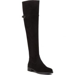 Muszkieterki TAMARIS - 1-25811-21 Black 001. Czarne kozaki damskie Tamaris, z materiału. W wyprzedaży za 289.00 zł.