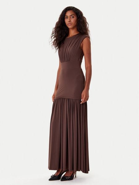 Bardot Sukienka koktajlowa Annaise 60103DB Brązowy Regular Fit. Brązowe sukienki damskie Bardot, bez wzorów, z syntetyku, wizytowe, bez ramiączek. Za 299.99 zł.