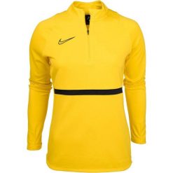 Bluza sportowa damska Nike Dri-FIT Academy. Żółte bluzy damskie Nike, bez wzorów, bez kaptura. Za 118.64 zł.