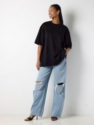 Noisy may Koszulka w kolorze czarnym rozmiar: XL. Czarne bluzki damskie Noisy may, xl, bez wzorów, bez kołnierzyka, bez ramiączek. Za 129.95 zł.