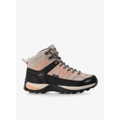 Buty turystyczne damskie CMP Rigel Mid WP. Brązowe obuwie trekkingowe damskie CMP, bez zapięcia. W wyprzedaży za 399.99 zł.