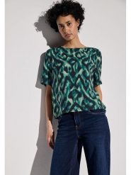 Street One Bluzka w kolorze beżowo-zielonym rozmiar: 38. Brązowe bluzki damskie Street One, bez wzorów, street, bez kołnierzyka, bez ramiączek. Za 78.28 zł.