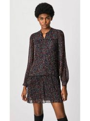 Pepe Jeans FOOTWEAR Sukienka ze wzorem rozmiar: L. Sukienki damskie Pepe Jeans FOOTWEAR, bez wzorów, z jeansu, bez ramiączek. Za 139.87 zł.
