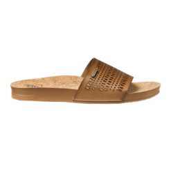 Klapki basenowe damskie REEF Cushion Scout Perf. Brązowe klapki damskie Reef, bez wzorów, bez obcasa, bez zapięcia. Za 159.99 zł.