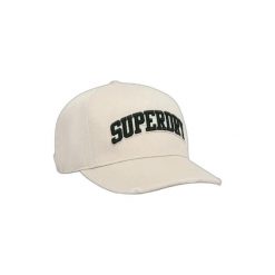 Damska czapka typu trucker Superdry Varsity Logo. Brązowe czapki damskie Superdry, bez wzorów. Za 148.35 zł.
