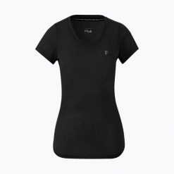 Koszulka damska FILA Rahden. Czarne koszulki sportowe damskie Fila, xs, bez wzorów, bez ramiączek. Za 76.99 zł.