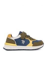 U.S. Polo Assn. Sneakersy EO-MAGIC001K/GY1 Khaki. Brązowe buty sportowe chłopięce U.S. Polo Assn., ze skóry, bez zapięcia. Za 199.99 zł.