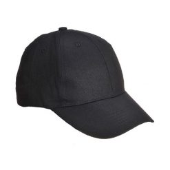 6panelowa Czapka Z Daszkiem. Czarne czapki z daszkiem damskie Portwest, bez wzorów. Za 45.99 zł.
