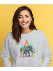 WOOOP Bluza "Elephant" w kolorze szarym rozmiar: XL. Szare bluzy damskie Wooop, xl, bez wzorów, z bawełny, bez kaptura. Za 100.99 zł.