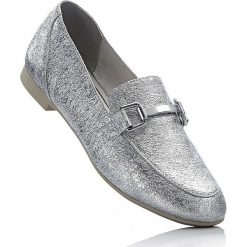 Buty wsuwane Marco Tozzi bonprix srebrny metaliczny. Szare balerinki damskie bonprix. Za 69.99 zł.