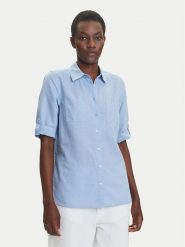 Olsen Koszula 12002121 Błękitny Regular Fit. Niebieskie koszule damskie Olsen, bez wzorów, z bawełny, bez kołnierzyka, bez ramiączek. Za 319.99 zł.
