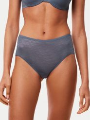 Triumph Figi klasyczne z wysokim stanem Triumph Signature Sheer Maxi EX 10215936 Niebieski. Niebieskie figi Triumph, bez wzorów, z syntetyku. Za 79.99 zł.