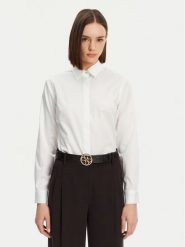 Guess Koszula W5RH31 WAF10 Biały Regular Fit. Białe koszule damskie Guess, s, z aplikacjami, z bawełny, bez kołnierzyka, bez ramiączek. Za 219.99 zł.