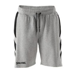 Szorty casualowe Spalding Legacy. Szare spodenki sportowe damskie SPALDING, xs, bez wzorów, z materiału, na fitness i siłownię. Za 241.00 zł.