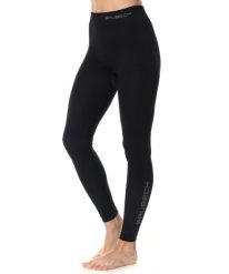 Spodnie damskie termoaktywne Brubeck EXTREME THERMO. Czarne spodnie sportowe damskie Brubeck, na lato, l, bez wzorów, z dzianiny, z standardowym stanem, narciarskie. Za 119.99 zł.