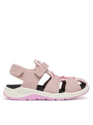 ECCO Sandały X-Trinsic 71063211405 Fioletowy. Fioletowe sandały dziewczęce ECCO, ze skóry, bez obcasa, bez zapięcia. Za 349.99 zł.