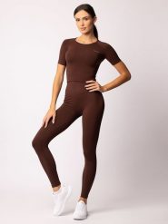 Spaio Koszulka sportowa "Adapt" w kolorze brązowym rozmiar: M. Brązowe koszulki sportowe damskie Spaio, m, bez wzorów, z materiału, bez ramiączek, outdoorowe. Za 130.99 zł.