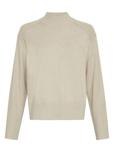 MOSS COPENHAGEN Sweter w kolorze beżowym rozmiar: XS/S. Brązowe swetry klasyczne damskie Moss Copenhagen, s, bez kołnierzyka. Za 165.71 zł.