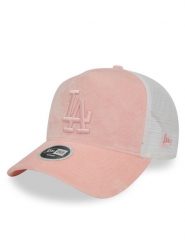 New Era Czapka z daszkiem Wmns Velour Trucker La Dodgers 60435011 Różowy. Czerwone czapki z daszkiem damskie New Era, bez wzorów, z materiału. Za 169.99 zł.