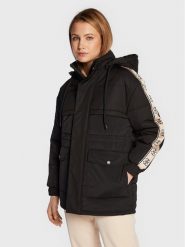 Guess Kurtka zimowa 4G V2BL09 WF330 Czarny Regular Fit. Czarne kurtki damskie Guess, na zimę, l, z aplikacjami, z bawełny, bez kaptura. Za 589.99 zł.
