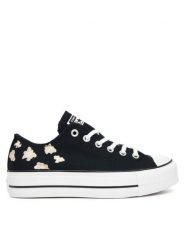 Converse Trampki Chuck Taylor All Star Lift A14937C Czarny. Czarne trampki damskie Converse, bez wzorów, z materiału, bez zapięcia. Za 239.99 zł.