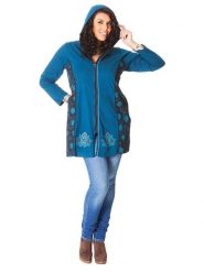 Aller Simplement Bluza w kolorze niebieskim rozmiar: 42/44. Niebieskie bluzy damskie Aller Simplement, bez wzorów, z bawełny, bez kaptura. Za 131.74 zł.