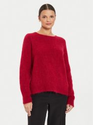 Kontatto Sweter 3M0229 AI253M10 Czerwony Relaxed Fit. Czerwone swetry klasyczne damskie Kontatto, m, z syntetyku, bez kołnierzyka. Za 269.99 zł.