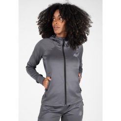 Halsey Kurtka dresowa - Szary. Szare kurtki damskie GORILLA WEAR, s, bez wzorów, z dresówki, bez kaptura. Za 297.00 zł.