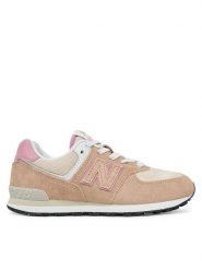 New Balance Sneakersy GC574QTC Brązowy. Brązowe buty sportowe dziewczęce New Balance, ze skóry, bez zapięcia. Za 419.99 zł.