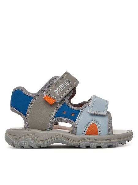 Primigi Sandały 7869222 S Szary. Szare sandały chłopięce Primigi, ze skóry, bez zapięcia. Za 199.99 zł.