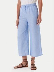 Tatuum Spodnie materiałowe Pulio 1 T2510.143 Błękitny Wide Leg. Niebieskie spodnie materiałowe damskie TATUUM, bez wzorów, ze lnu. Za 169.99 zł.