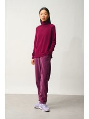 AUTHENTIC CASHMERE Kaszmirowy golf w kolorze bordowym rozmiar: XXL. Czerwone golfy damskie AUTHENTIC CASHMERE, xxl, bez wzorów, z kaszmiru, bez ramiączek. Za 391.99 zł.