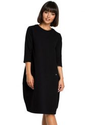 Be Wear Sukienka w kolorze czarnym rozmiar: M. Czarne sukienki damskie Be Wear, bez wzorów, bez ramiączek. Za 185.76 zł.