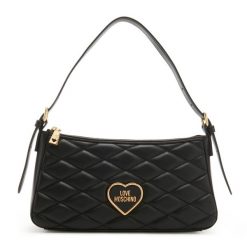 Love Moschino Torebka Love Moschino czarny - sztuczna skóra Torebki 1 ct Damski. Czarne torebki klasyczne damskie Love Moschino, z materiału, na ramię, bez dodatków. Za 767.99 zł.