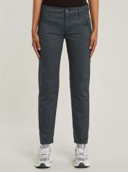 G-Star Spodnie chino w kolorze antracytowym rozmiar: W28/L34. Czarne spodnie materiałowe damskie G-Star, bez wzorów. Za 182.72 zł.