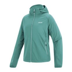 Kurtka Softshellowa Damska Bourda. Niebieskie kurtki damskie Regatta, m, bez wzorów, z materiału, z kapturem. Za 289.99 zł.