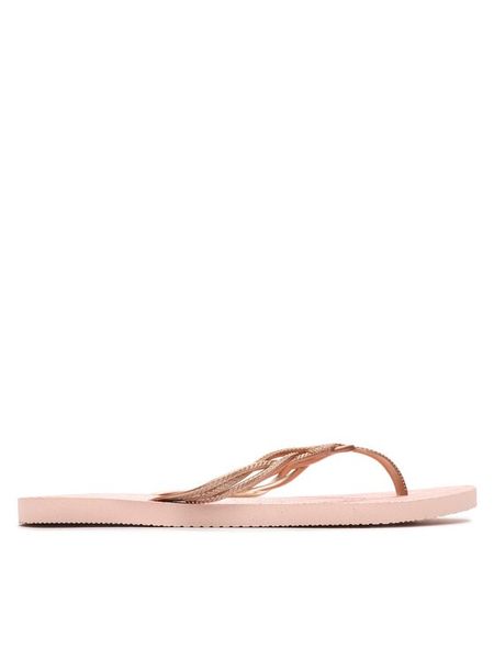 Havaianas Japonki 41454820076 Różowy. Czerwone klapki damskie Havaianas, bez wzorów, z syntetyku, bez obcasa, bez zapięcia. Za 46.99 zł.