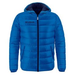 Kurtka Givova Olanda Royal/Marino. Niebieskie kurtki sportowe damskie Givova, xs, bez wzorów, z materiału, z kapturem. Za 228.99 zł.