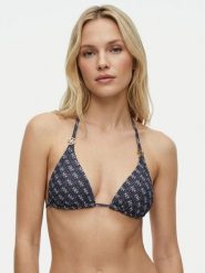Guess Góra od bikini E6GJ48 KCBJ0 Granatowy. Niebieskie bikini Guess, z aplikacjami, z syntetyku. Za 319.99 zł.