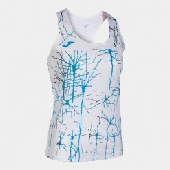 Tank top do biegania damski Joma Elite IX. Białe koszulki sportowe damskie Joma, xs, bez wzorów, bez ramiączek, do biegania. W wyprzedaży za 84.50 zł.
