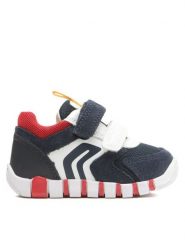 Geox Sneakersy B Iupidoo Boy B3555D 02214 C0735 Granatowy. Niebieskie buty sportowe chłopięce Geox, z materiału, bez zapięcia. Za 199.99 zł.