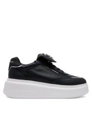 KARL LAGERFELD Sneakersy KL63519 Czarny. Czarne obuwie sportowe damskie KARL LAGERFELD, ze skóry, bez zapięcia. Za 589.99 zł.